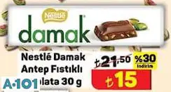 NESTLE DAMAK ANTEP FISTIKLI ÇİKOLATA 30 G